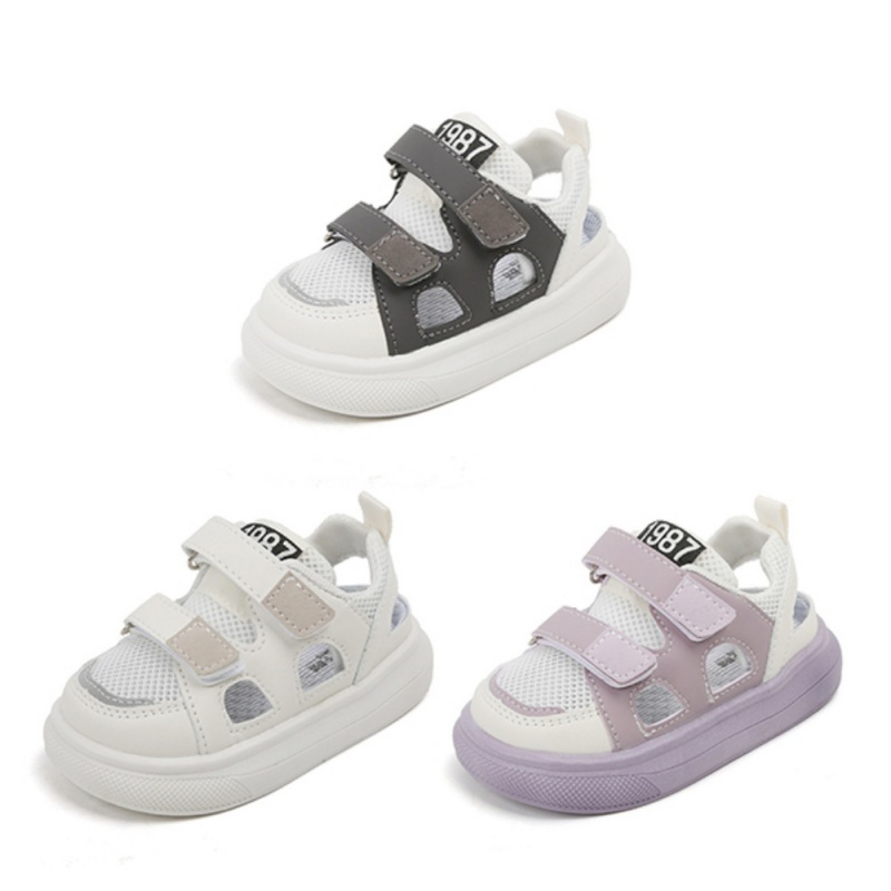 Giày Thể Thao Đế Mềm Siêu Nhẹ Phối Lưới Thoáng Khí Thời Trang Mùa Hè Cho Bé