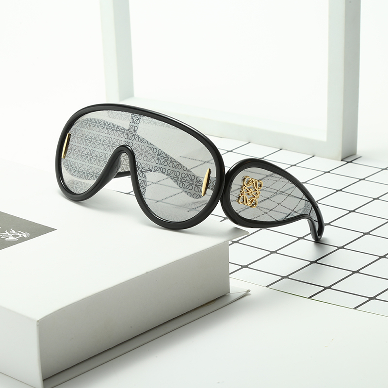 Kính Râm Chống Tia UV400 6000 Một Mảnh Phong Cách Punk Sang Trọng Thời Trang Unisex 2023