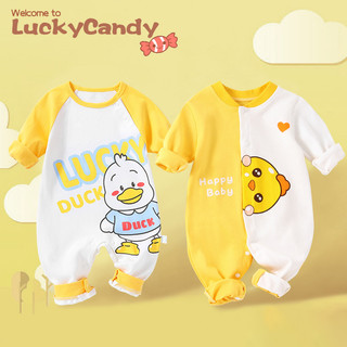 Áo liền quần LUCKYCANDY họa tiết hoạt hình đáng yêu thời trang dành cho trẻ em