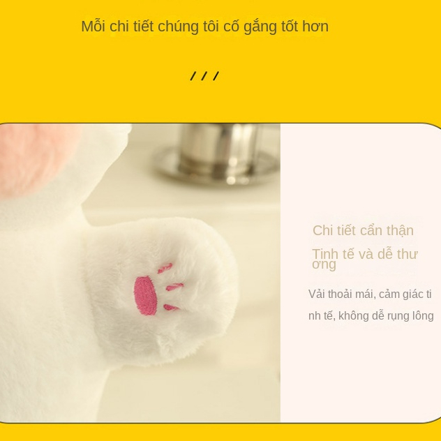 Thỏ Nhồi Bông Thiết Kế Mới Đáng Yêu