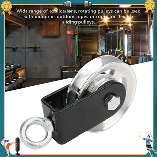 Bán hàng nóng Thiết Bị Tập Thể Hình Giá Đỡ Ròng Rọc Tắt Tiếng Bánh Xe Treo DIY Hỗ Trợ Tấm Sắt PP Bộ