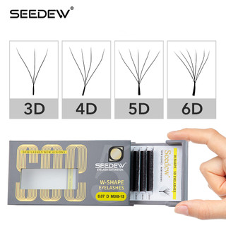  Seedew Chất Lượng Cao Mi Fan Sẵn 3D 4D 5D 6D Mi Cong C D Lông Mi Riêng Lẻ Dày Dặc Lông Mi Giả 
