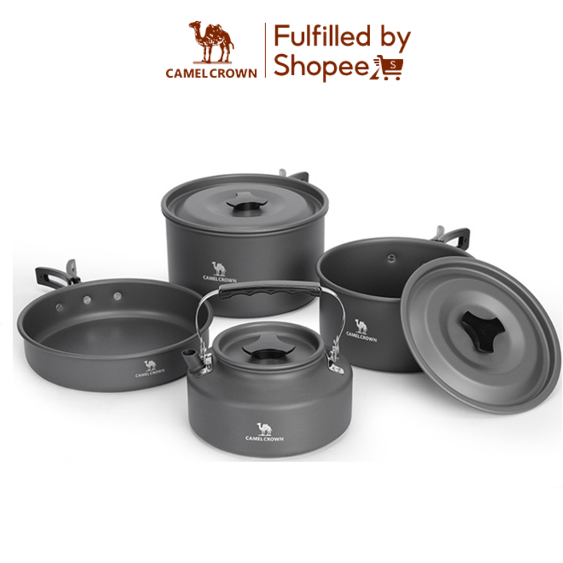 CAMEL CROWN Bếp cắm trại Dụng cụ nấu nướng ngoài trời Dụng cụ nhà bếp hợp kim nhôm di động