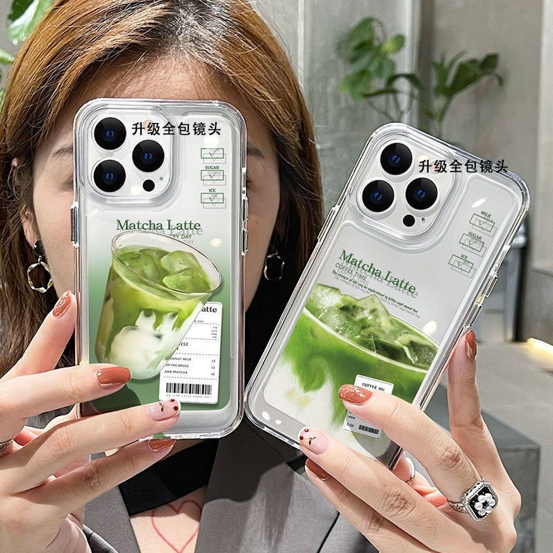 Ốp Điện Thoại Màu Matcha Latte Cho Iphone 13 14Promax11 / 12 7 7plus 8 8plus Xs Xr 13 14Promax11 / 12