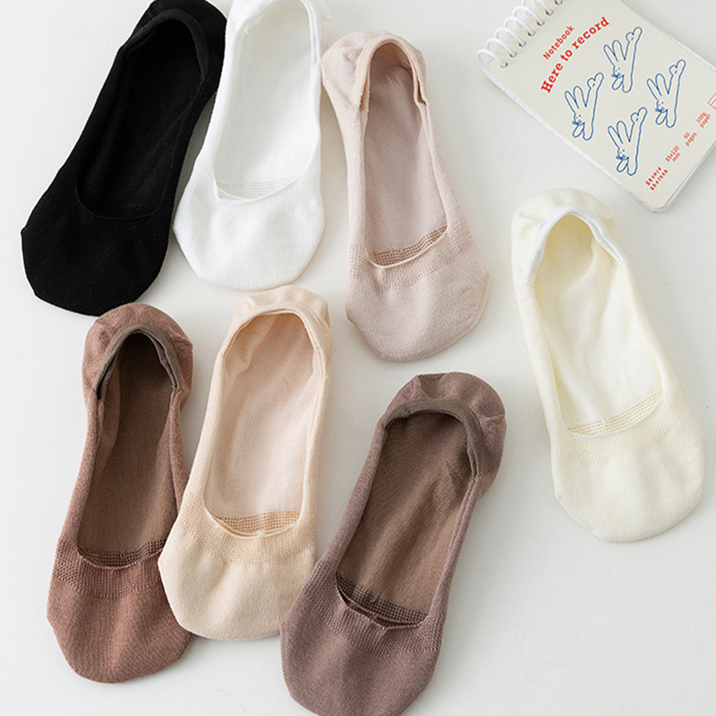 Tất cotton FHYL mỏng vô hình nhiều màu khử mùi mùa hè Hàn Quốc cho nữ