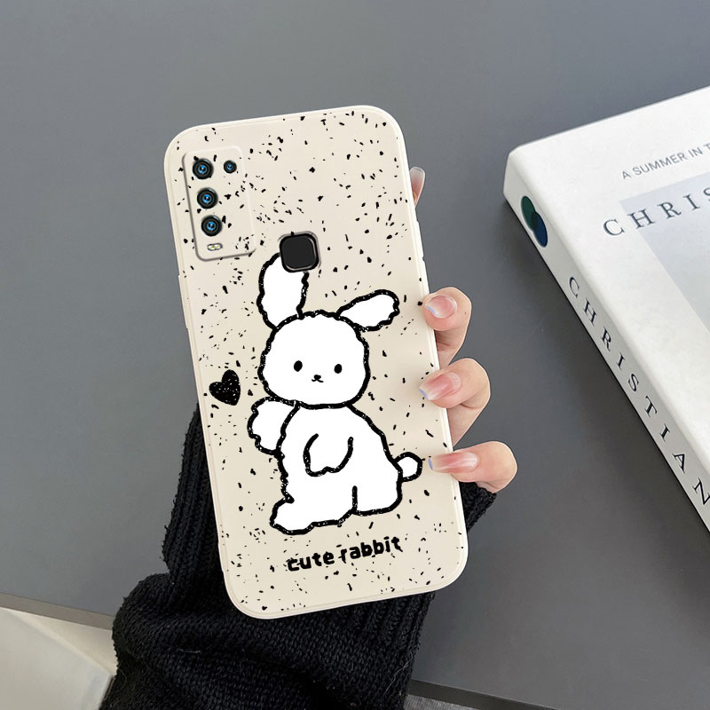 Ốp Điện Thoại Tpu Họa Tiết Ba Chú Thỏ Dễ Thương Cho Vivo Y50 Vivo Y30 / Y30i Vivo Y51 2020 Vivo Y31 Vivo Y51A Vivo Y01