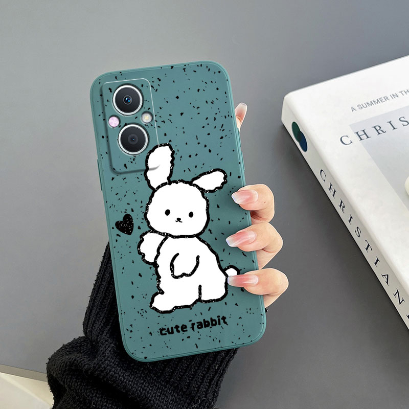 Ốp Điện Thoại Tpu Họa Tiết Ba Chú Thỏ Dễ Thương Cho Oppo A96 / A36 4G Oppo A36 / A76 Oppo A16K Oppo A16E Oppo A16 Oppo A52
