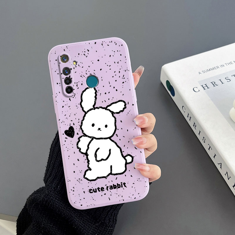Ốp Điện Thoại Tpu Hình Thỏ Cho realme 5pro realme 6 realme 6 pro realme 7 4G realme 9 pro plus