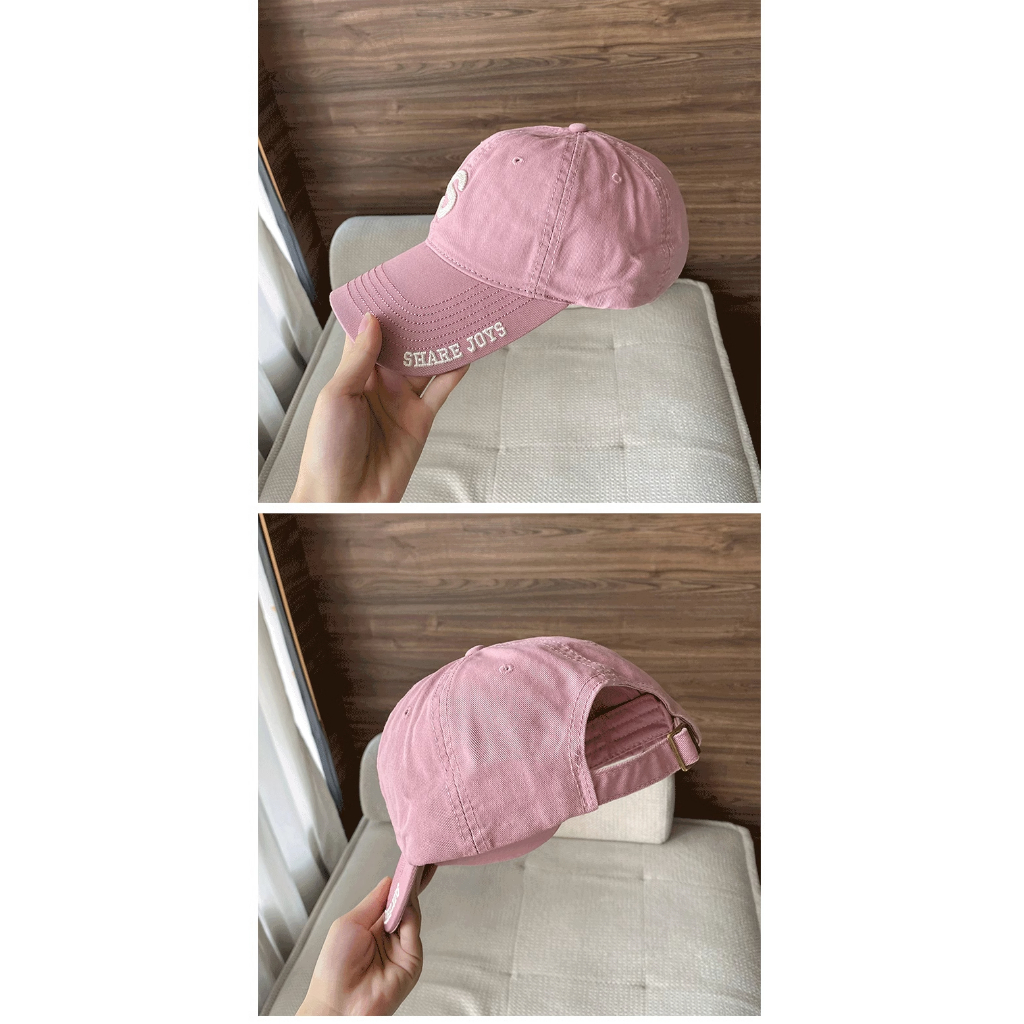 Mũ Lưỡi Trai Mềm Thêu Chữ Phong Cách Hàn Quốc Cho Cặp Đôi