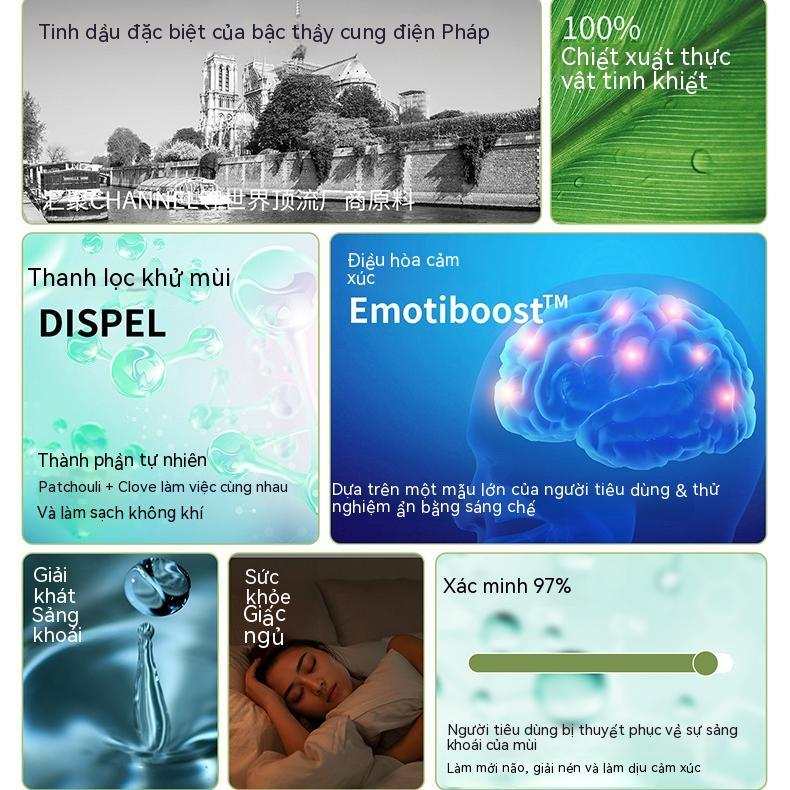 Máy Khuếch Tán Tinh Dầu Thơm Hình Oval Có Thể Sạc Lại Tiện Dụng