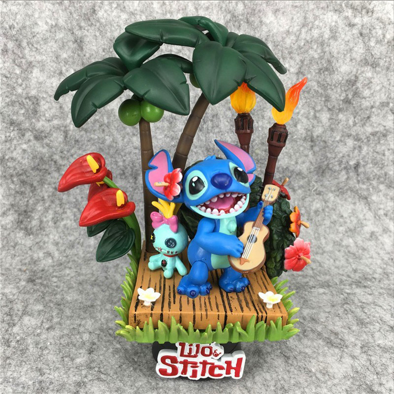 DISNEY Mô Hình Nhân Vật Lilo & Stitch 16cm Trang Trí Đáng Yêu