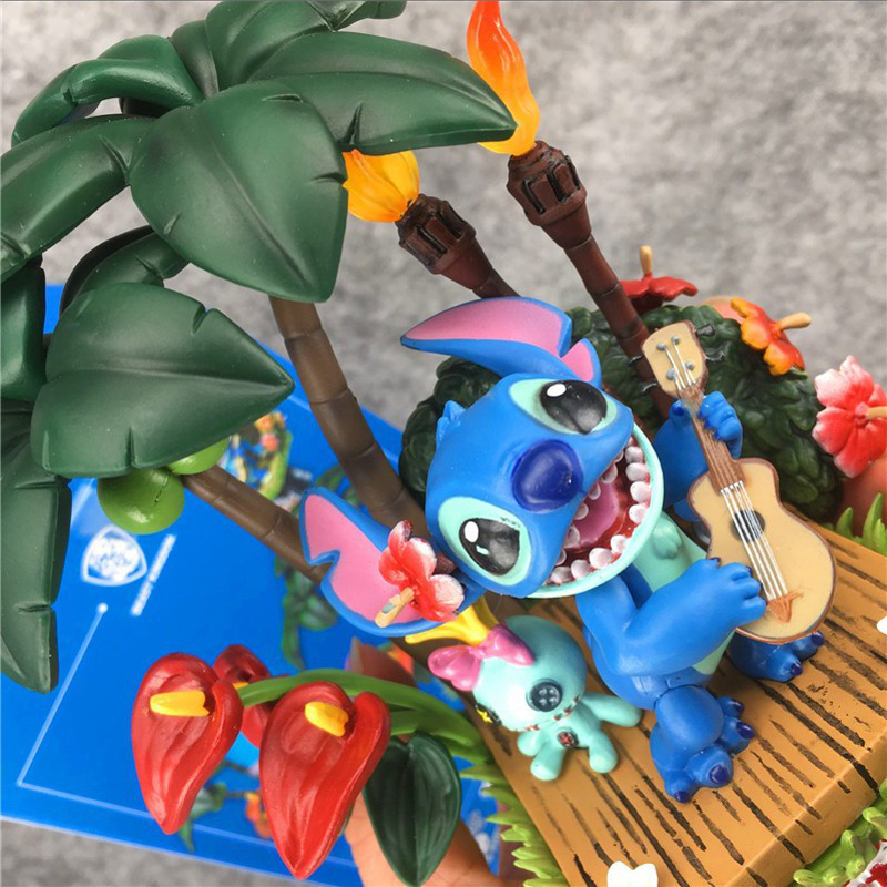 DISNEY Mô Hình Nhân Vật Lilo & Stitch 16cm Trang Trí Đáng Yêu