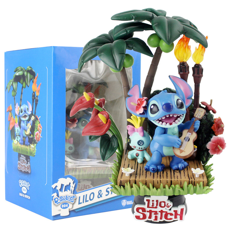 DISNEY Mô Hình Nhân Vật Lilo & Stitch 16cm Trang Trí Đáng Yêu