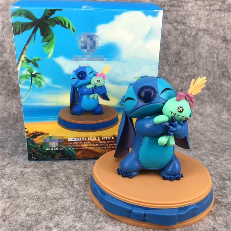 DISNEY Mô Hình Nhân Vật Lilo & Stitch 16cm Trang Trí Đáng Yêu