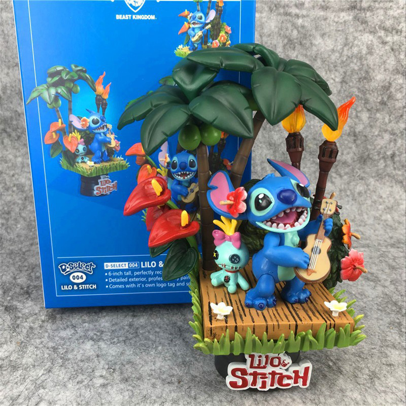 DISNEY Mô Hình Nhân Vật Lilo & Stitch 16cm Trang Trí Đáng Yêu