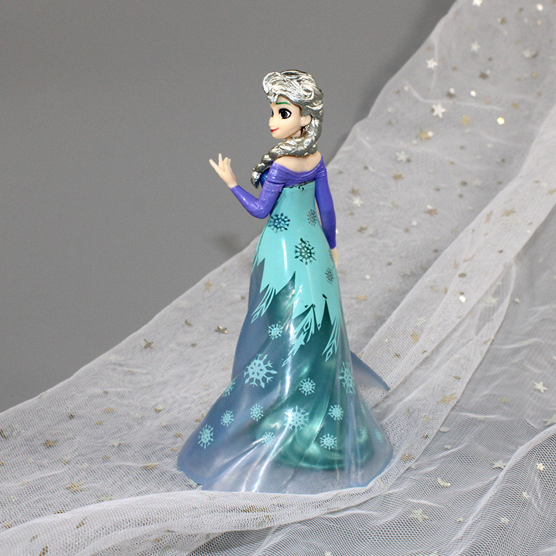 DISNEY Mô Hình Công Chúa Elsa 15cm Trang Trí Bánh Kem Bằng Pvc