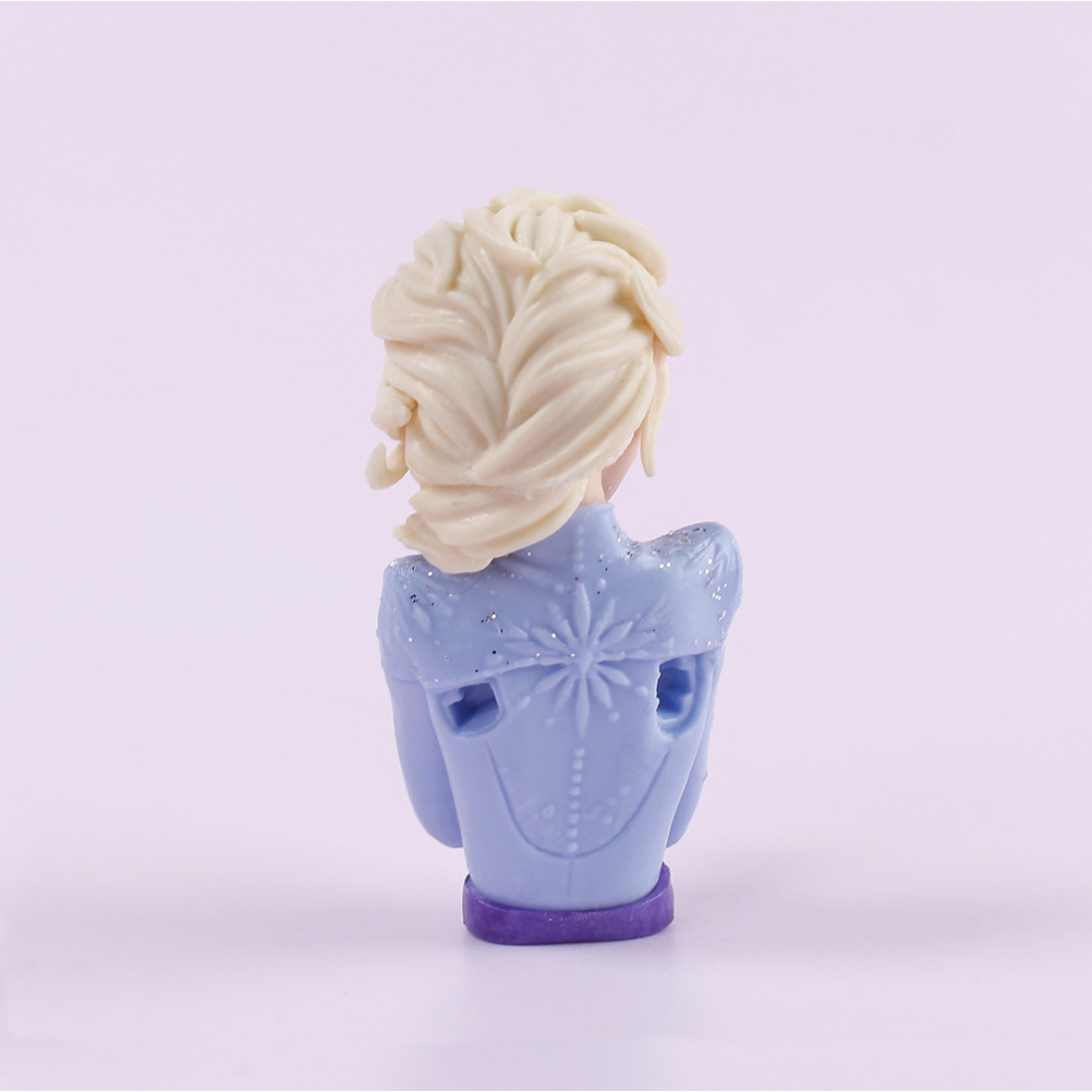 DISNEY Mô Hình Công Chúa Elsa 7cm Trang Trí Bánh Kem Bằng Pvc