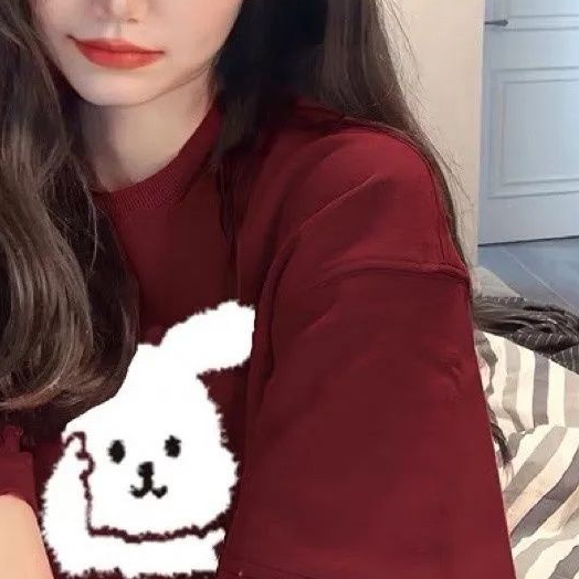 Jiashucheng Áo Thun Tay Ngắn Dáng Rộng In Hình Thỏ Phong Cách Đường Phố Cho Nữ