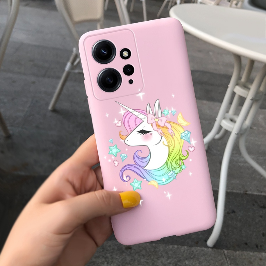 Ốp Điện Thoại Chống Sốc In Hình Mèo / Kỳ Lân Đáng Yêu Cho Xiaomi Redmi Note 12 4G 2023 Redmi Note 12 Pro 4G