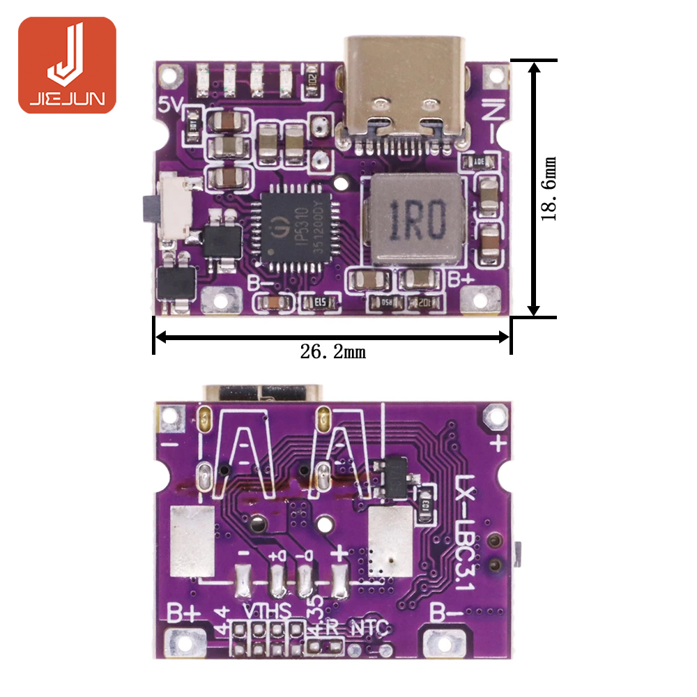 Mô Đun Sạc Pin Lithium Tăng Áp USB 5V Sang 4.2V 3A IP5310
