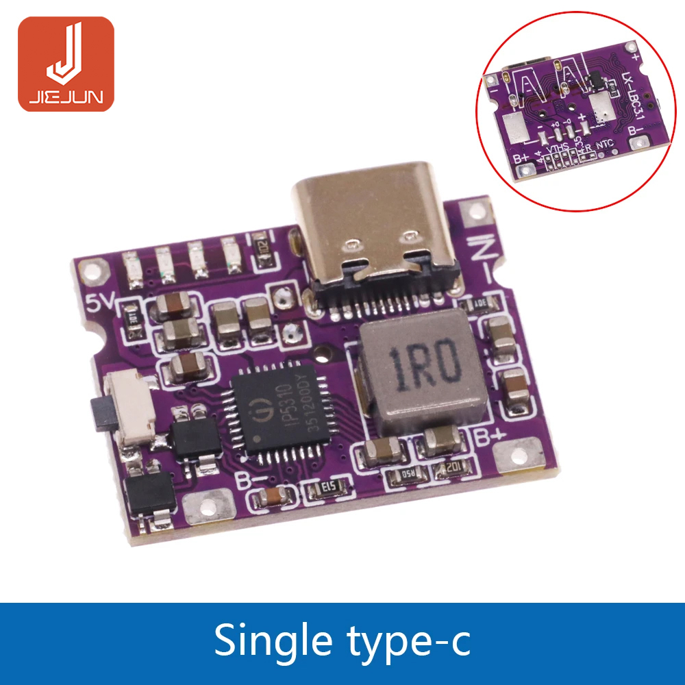 Mô Đun Sạc Pin Lithium Tăng Áp USB 5V Sang 4.2V 3A IP5310