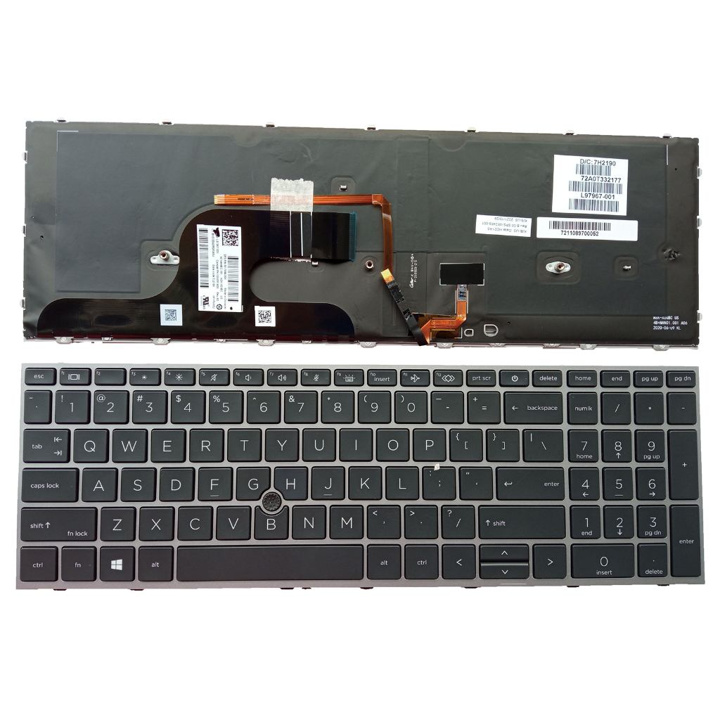ZBook Mới Cho HP Fury 15 G7 G8 ZBOOK15G7 ZBOOK15G8 Bàn Phím Laptop US Đèn Nền Có Con trỏ Mla8