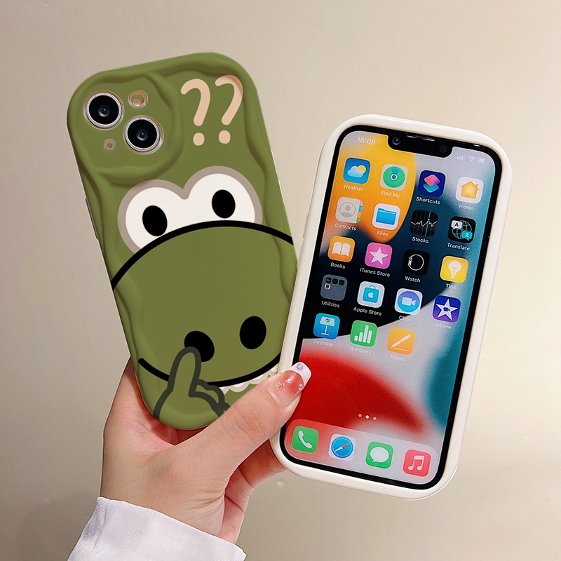 Ốp Điện Thoại In Hình Khủng Long Hoạt Hình Cho iPhone 11 12Pro 13 14Promax 6s 6Plus 7 8 SE 8Plus X XR XS Max 12 13mini 14plus