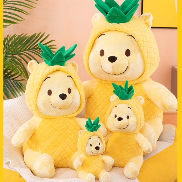 Búp Bê Nhồi Bông Hình Gấu / Quả Dứa Disney Dễ Thương Cho Bé Gái