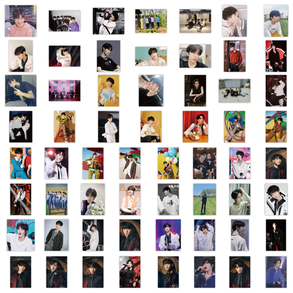 Set 240 / 120 / 60 Miếng Dán Hình Nhóm Nhạc Nam Trang Trí Laptop / Điện Thoại / Notebook