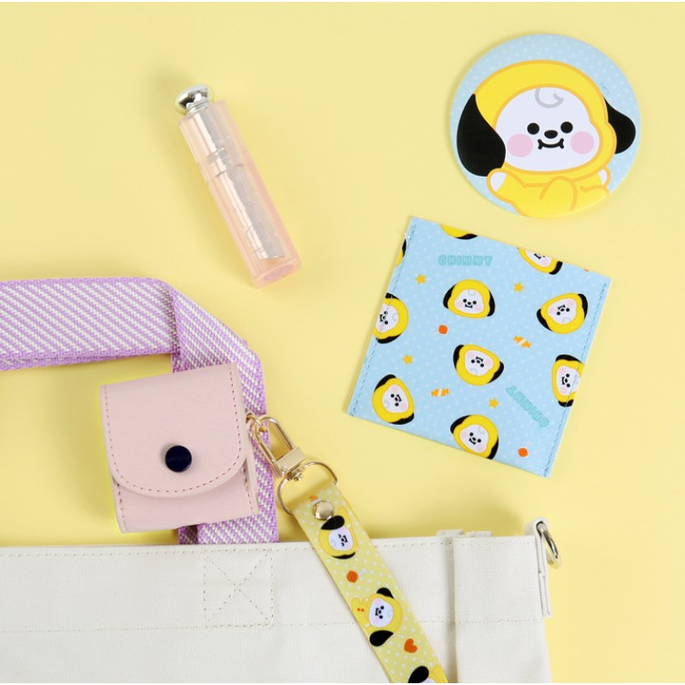 Gương Cầm Tay Bỏ Túi Hình BT21 Dễ Thương Cho Bé