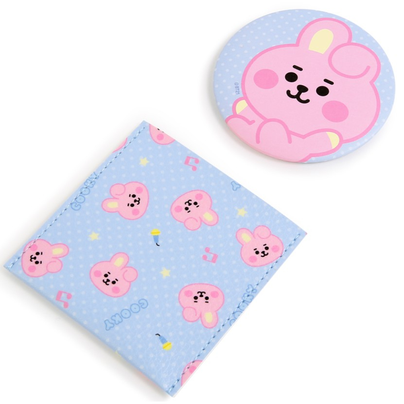 Gương Cầm Tay Bỏ Túi Hình BT21 Dễ Thương Cho Bé