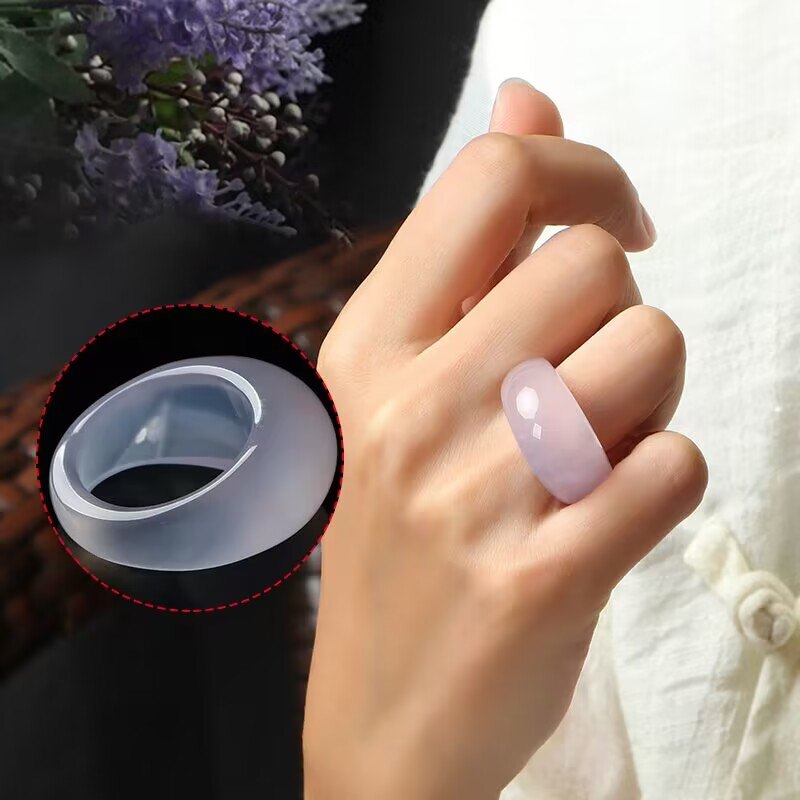 Nhẫn Đá Mã Não Tự Nhiên Màu Xanh Lá Dành Cho Nam Và Nữ