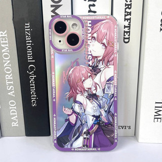 Honkai: Star Rail Asta Ốp Điện Thoại Mềm Trong Suốt Màu Laser In Họa Tiết Cho iPhone 14 13 12 11 pro promax x xs xsmax xr 7 8 plus