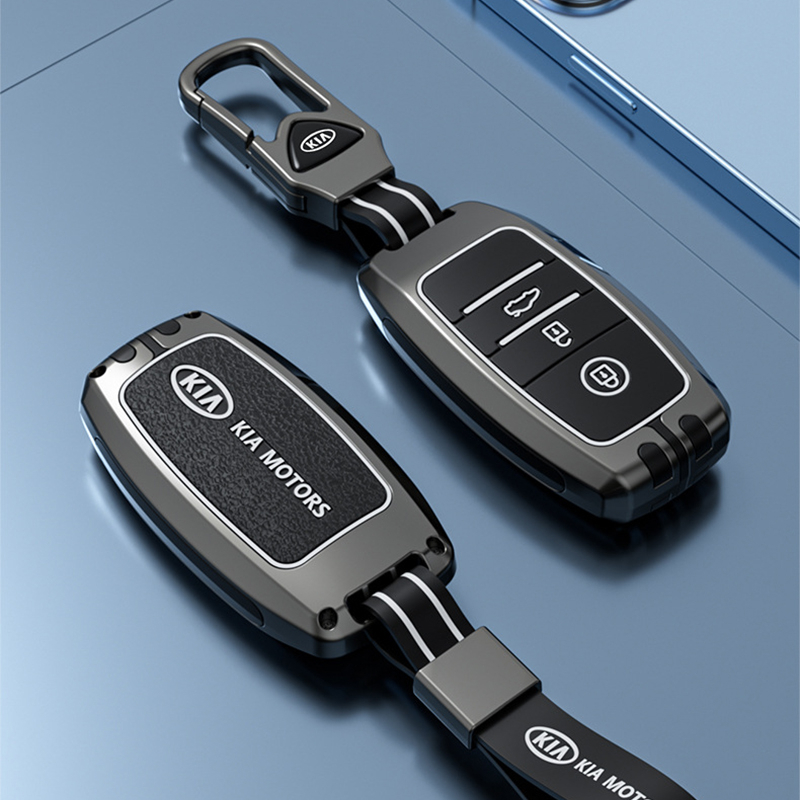 Vỏ Chìa Khóa Ô Tô Kia Seltos, Soluto, K3, Cerato 14-18, Sorento, Morning 2021Ốp chìa khóa xe Kia Sorento, Morning , Cerato, K3, Seltos kèm móc đeo