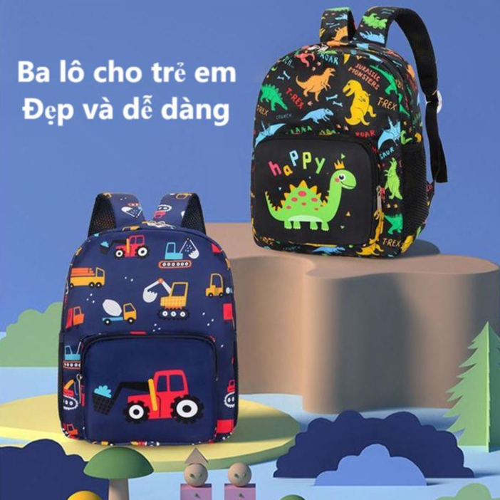 T Ba Lô Đi Học Cỡ Lớn Hình Khủng Long Hoạt Hình Cho Bé