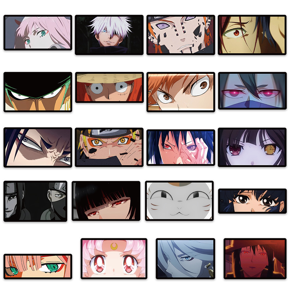 Set 40 Miếng Dán Hoạt Hình Chống Thấm Nước Trang Trí Điện Thoại Laptop