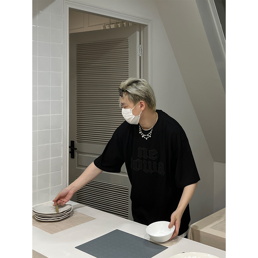 Áo Thun Tay Ngắn Cổ Tròn In Hình Phong Cách Đường Phố Mỹ Thời Trang Mùa Hè Mới Cho Nam