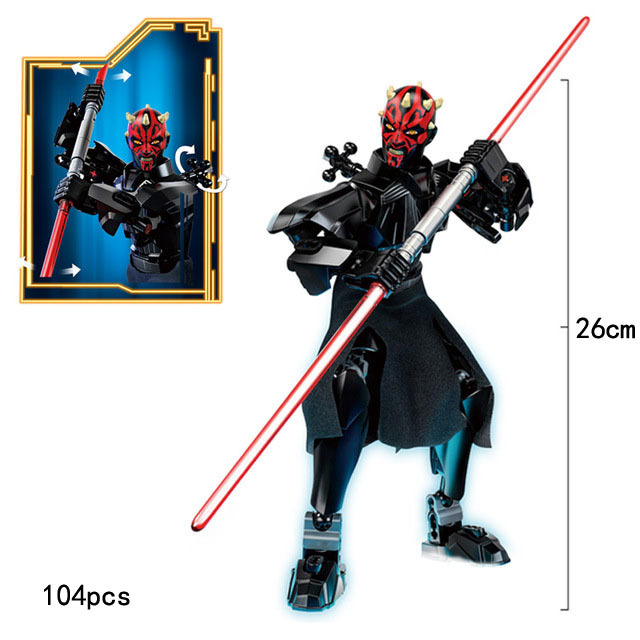 Đồ Chơi Lắp Ráp Mô Hình Nhân Vật Mandalorian Darth Vader General Grievous Trong Star Wars