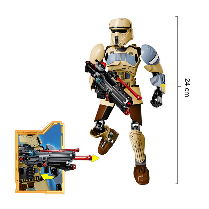 Đồ Chơi Lắp Ráp Mô Hình Nhân Vật Mandalorian Darth Vader General Grievous Trong Star Wars