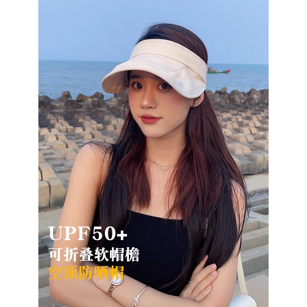 Mũ Vành Mềm Hở Chóp Chống Tia uv Có Thể Giặt Sạch Thời Trang Mùa Hè Dành Cho Nữ