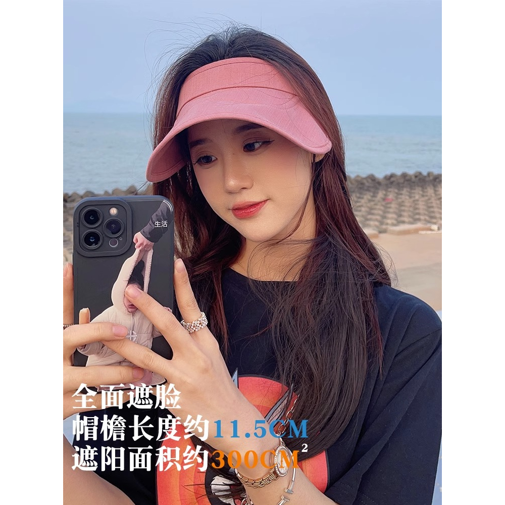 Mũ Vành Mềm Hở Chóp Chống Tia uv Có Thể Giặt Sạch Thời Trang Mùa Hè Dành Cho Nữ