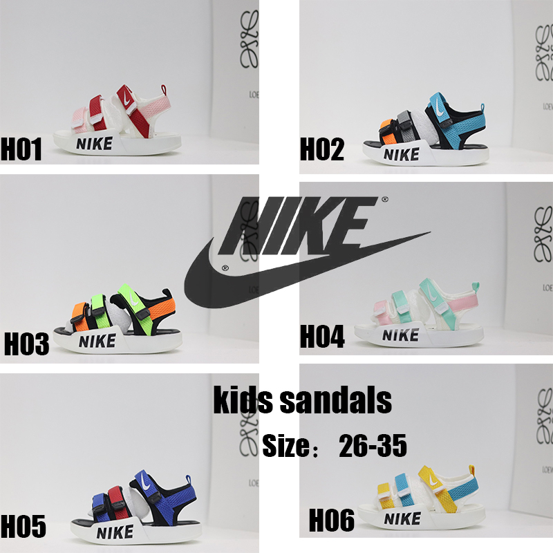 11 * Hàng Có Sẵn * Xăng đan Nike Ba Sọc Thời Trang Hàn Quốc Cho Bé Trai Bé Gái