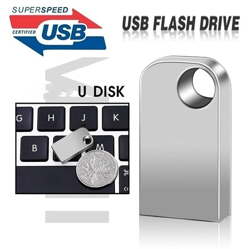 Usb 3.0 2TB 128GB 64GB 32GB 16GB 8GB 4GB Tốc Độ Cao Bằng Kim Loại Dành Cho Điện Thoại / Xe Hơi