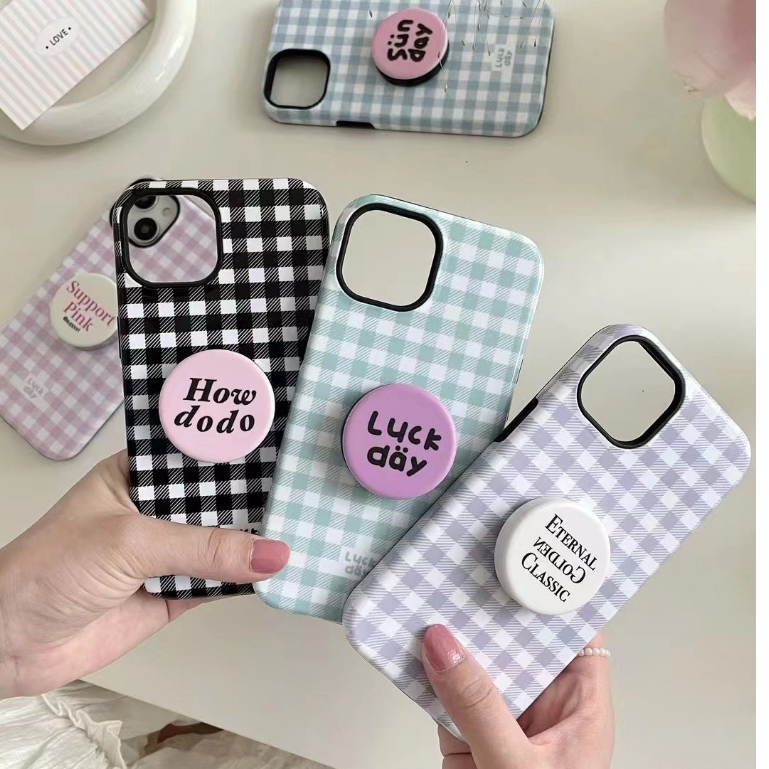 Ốp Điện Thoại Chống Sốc Họa Tiết Sọc Caro Cho iPhone 11 12 12pro 12promax 15 15pro 13 13pro 13promax 14 14pro 14promax