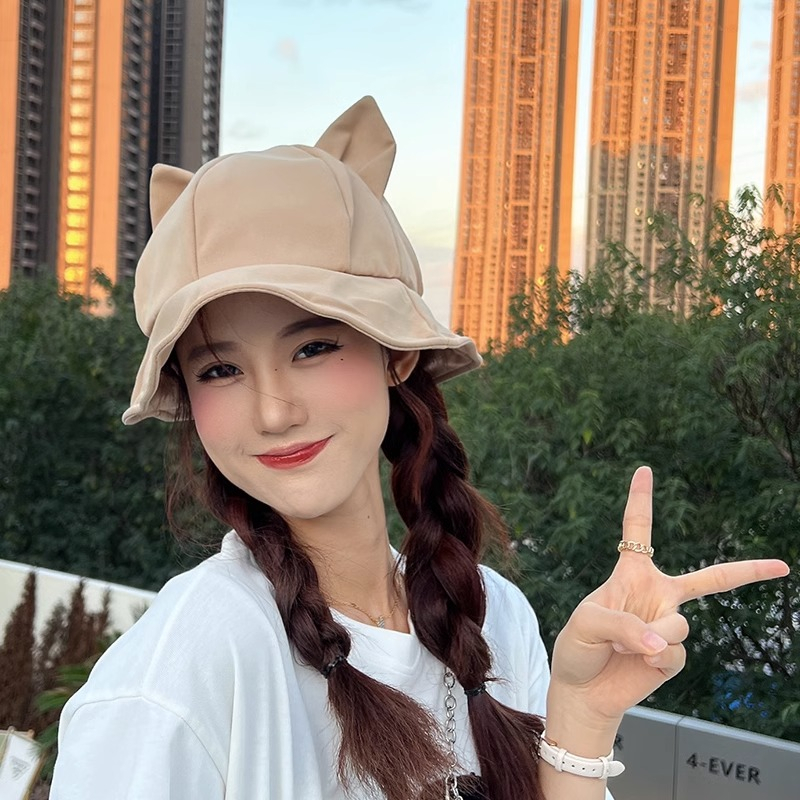 Nón Tai Bèo Vành Rộng Chống Nắng Thiết Kế Mới Ngọt Ngào Thời Trang Mùa Hè Dành Cho Nữ
