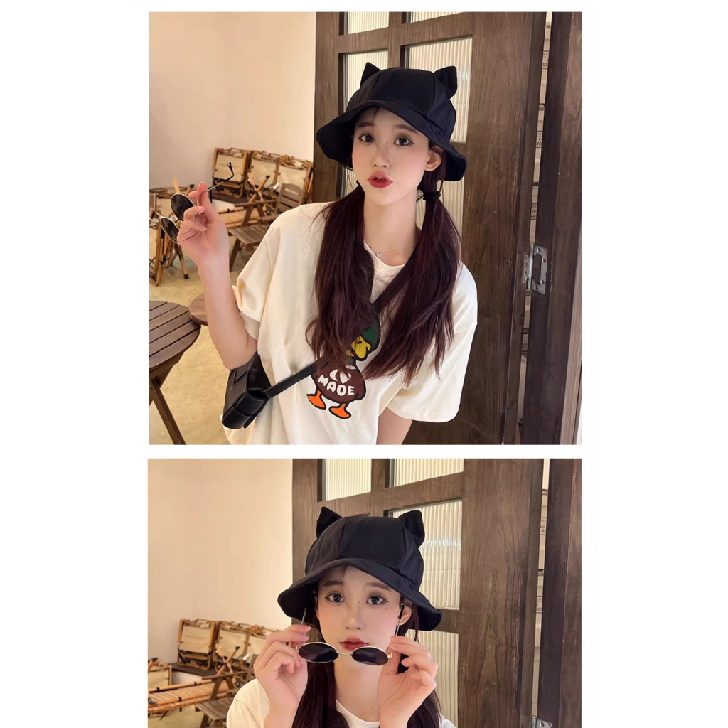 Nón Tai Bèo Vành Rộng Chống Nắng Thiết Kế Mới Ngọt Ngào Thời Trang Mùa Hè Dành Cho Nữ