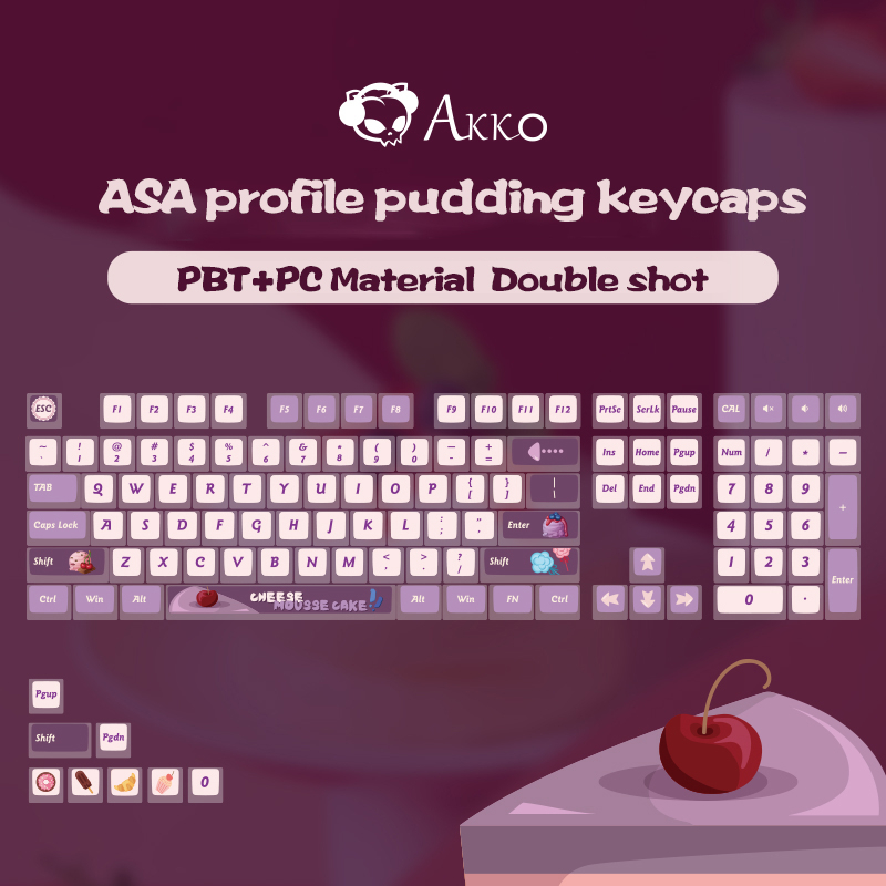 Akko Bộ Nắp Đậy Bàn Phím Cơ PBT + PC 108 87 Phím Tiện Dụng