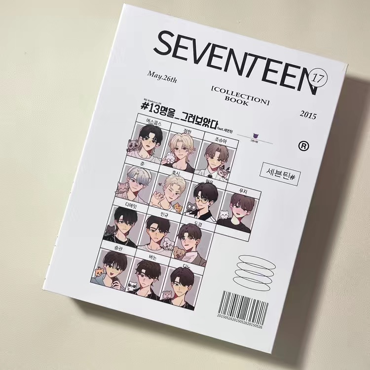Sách Sưu Tầm Thẻ Hình Truyện Tranh seventeen s. Cosmos Jeonghanjoshua jun hoshi wonwoo woozi 8 mingyu dk seungkwan vernon dino