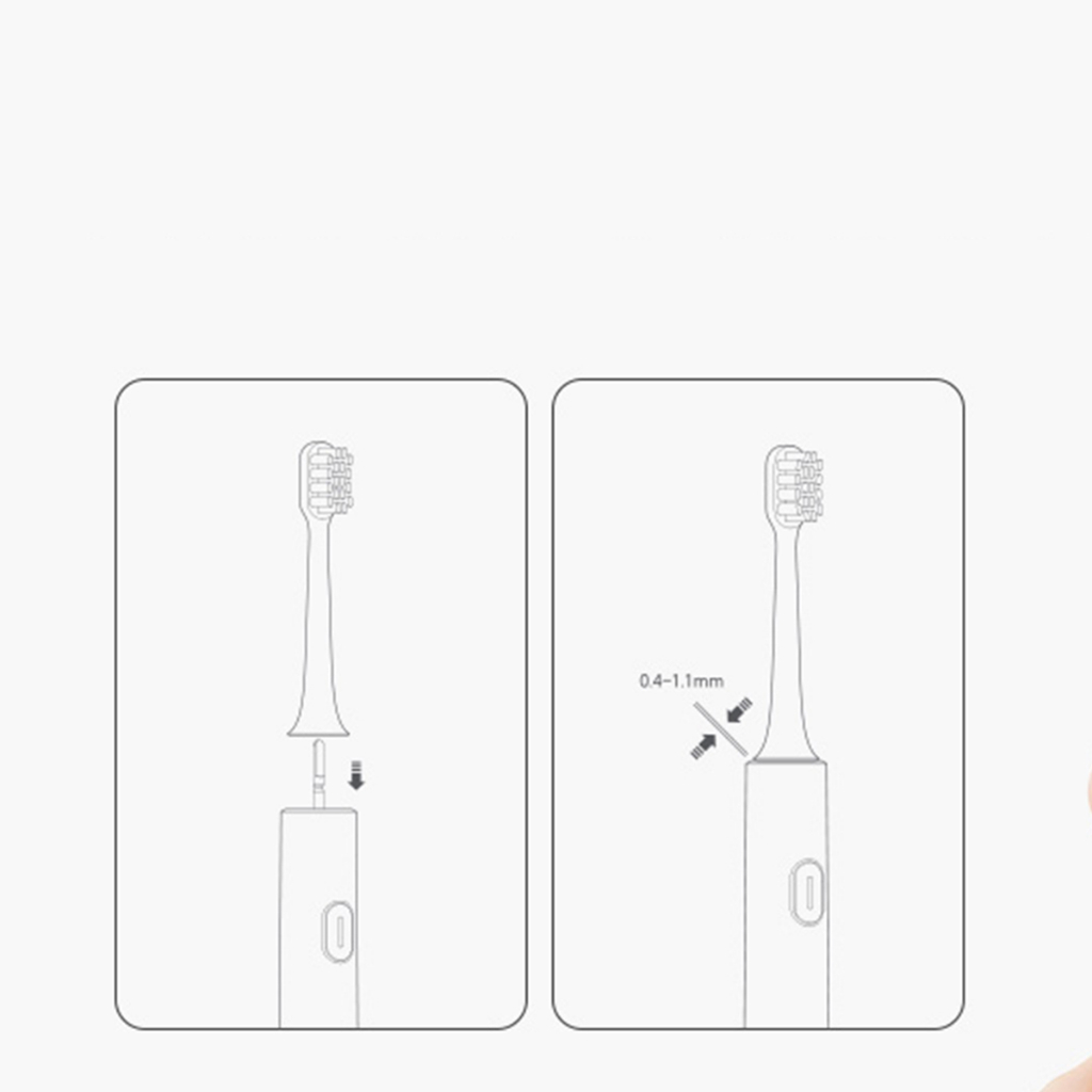 Set 3 Bàn Chải Đánh Răng Đầu Xốp Xiaomi mijia T200 / T200C