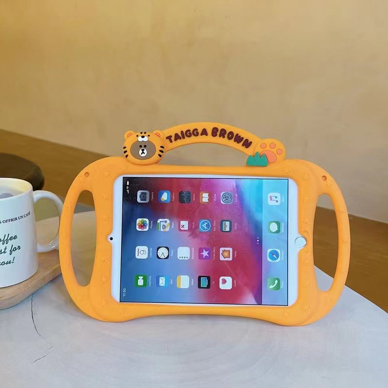 Bao Da Máy Tính Bảng Hình Gấu Nâu Cho IPad Air4 3 2 1 Pro 7.9 9.7 10.5 11 10.2 10.9 "Inch Mini 1 2 3 4 5 2017 / 2018 / 2019 / 2020